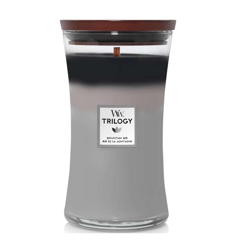 WoodWick Trilogy Mountain Air Large Candle TuinWereld