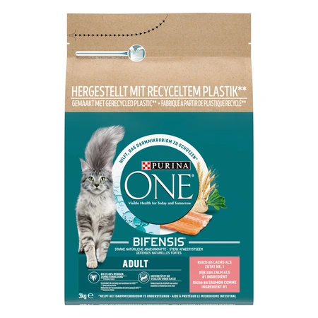 Purina One adult zalm&verse groenten 3kg - afbeelding 4