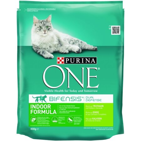 Purina One indoor kalkoen 800gr