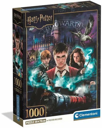 Clementoni - Puzzel - 1000 Stukjes - Harry Potter - Compact Box
