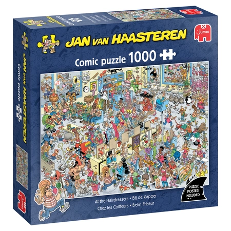 PUZZEL JVH BIJ DE KAPPER 1000 07.22 - afbeelding 1