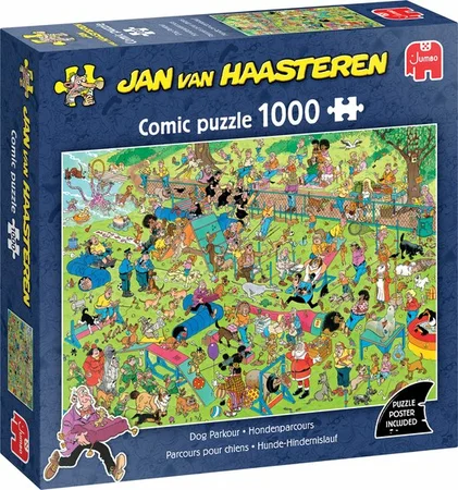 Jan van Haasteren – Hondenparcours - Puzzel 1000 stukjes