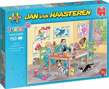Jan van Haasteren Junior 20 - Creatief met klei - 150 stukjes puzzel