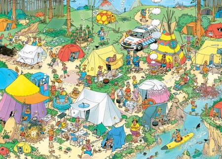 PUZZEL JVH KAMPEREN IN HET BOS 1000 - afbeelding 2