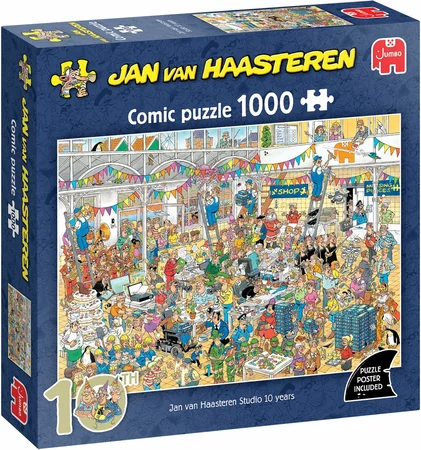 Jan Van Haasteren - JVH Studio 10 jaar - 1000 Stukjes puzzel