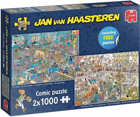 Jan van Haasteren - De Verbouwing & De Bouwmarkt - 2X1000 stukjes puzzel