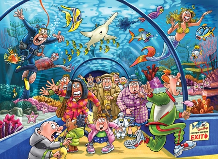 PUZZEL WASGIJ AQUARIUM 1000 06.23 - afbeelding 2