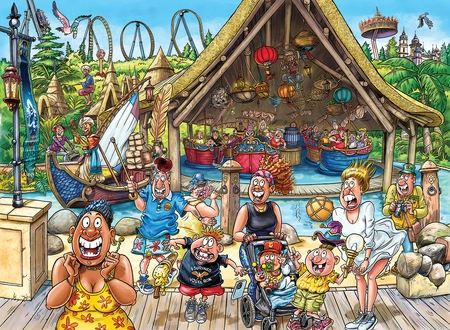 Puzzel Wasgij Efteling TBD 1000 06.25 - afbeelding 2