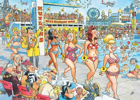 PUZZEL WASGIJ TOPMODEL 1000 01.25 - afbeelding 2