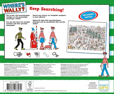 Puzzel Xms Where's Wally Ski - afbeelding 3