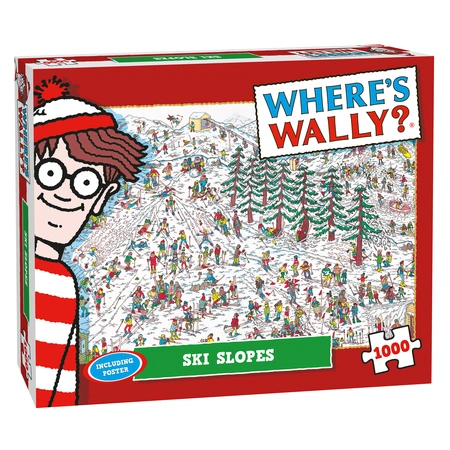 Puzzel Xms Where's Wally Ski - afbeelding 1