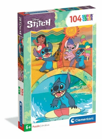 Clementoni - Disney Stitch puzzel - 104 Stukjes