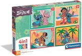 Clementoni - Disney Stitch Kinderpuzzel 4 in 1 - 12, 16, 20 en 24 Stukjes