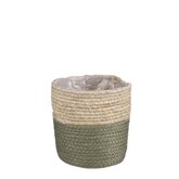 Rachel mand rond groen - h16xd16cm
