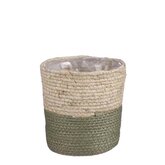 Rachel mand rond groen - h18xd18cm