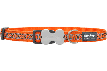 RD  Hondenhalsband Slangenogen Oranje-XS 12mmx20-32cm