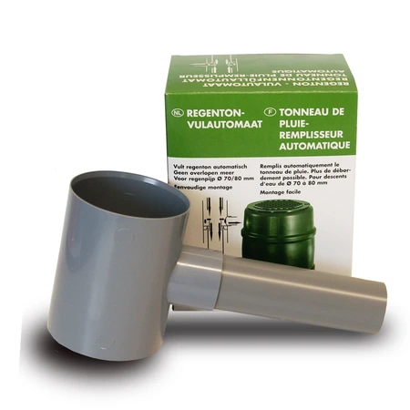 Regentonvulautomaat t.b.v. regenpijpen met ø70 - 80 mm