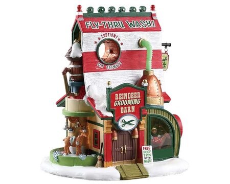 Reindeer Grooming Barn, B/O (4.5V) Lemax - afbeelding 2