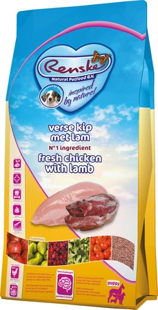 RENSKE DROOG HND PUP V.KIP&LAM 2 KG