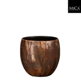 Roel pot rond roest - h20xd20cm