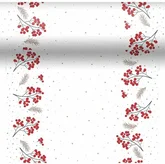 Duni 3-in-1 tafelaankleding Berrie Merrie wit 40 x 480 cm