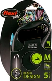 Flexi rollijn black design cord m blauw 5 meter