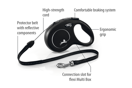 ROLLIJN CLASSIC CORD S ZWART 8 METER - afbeelding 3