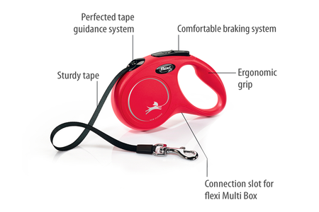 Flexi Rollijn Tape S (Rood) - afbeelding 7