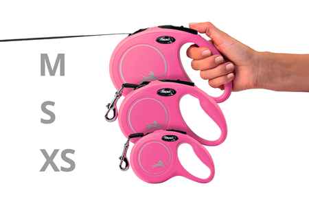 Flexi rollijn classic tape S roze 5mtr 1st - afbeelding 2
