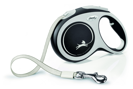 Flexi rollijn new comfort tape L zwart 5mtr 1st - afbeelding 1