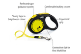 Flexi rollijn new neon tape S geel 5mtr 1st - afbeelding 2