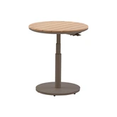 Royal Seasons® Bahia bijzettafel in hoogte verstelbaar D60 x 45/66 cm espresso