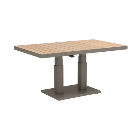 Royal Seasons® Bahia tafel in hoogte verstelbaar 140 x 85 x 49/72 cm espresso