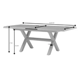 Royal Seasons® Bahia tafel uitschuifbaar 163/203 x 93 cm zand - afbeelding 6