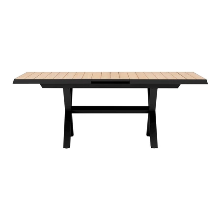 Royal Seasons® Bahia tafel uitschuifbaar 163/203 x 93 cm zwart - afbeelding 3