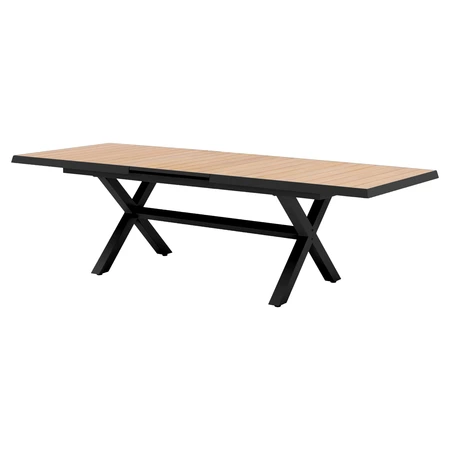 Royal Seasons® Bahia tafel uitschuifbaar 204/264 x 100 cm zwart - afbeelding 1