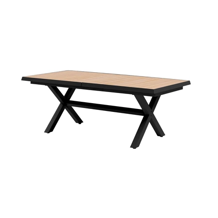 Royal Seasons® Bahia tafel uitschuifbaar 204/264 x 100 cm zwart - afbeelding 2
