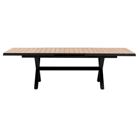 Royal Seasons® Bahia tafel uitschuifbaar 204/264 x 100 cm zwart - afbeelding 3