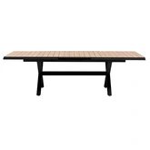 Royal Seasons® Bahia tafel uitschuifbaar 204/264 x 100 cm zwart - afbeelding 3