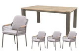 Royal seasons® Bari dining set voor 4 personen - afbeelding 1