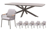 Royal seasons® Bari dining set voor 6 personen - afbeelding 1