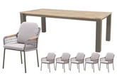 Royal seasons® Bari dining set voor 6 personen - afbeelding 1