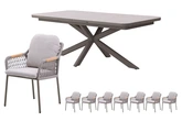 Royal seasons® Bari dining set voor 8 personen - afbeelding 1