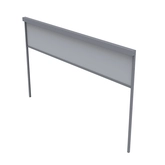 Royal Seasons® Bergamo zonwerende zijwand 4m antraciet - afbeelding 1
