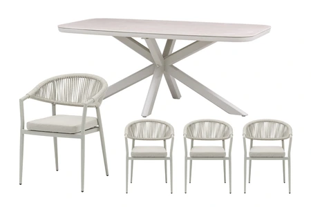 Royal seasons® Bo/Jura dining set voor 4 personen - afbeelding 1