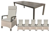 Royal seasons® Costa dining set voor 6 personen