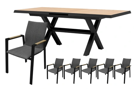 Royal seasons® Detroit/Bahia dining set voor 6 personen - afbeelding 1