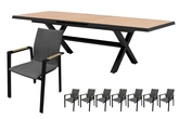 Royal seasons® Detroit/Bahia dining set voor 8 personen