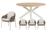 Royal seasons® Doha ronde dining set voor 4 personen