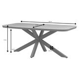 Royal Seasons® Jura tafel 180 x 90 cm espresso - afbeelding 2